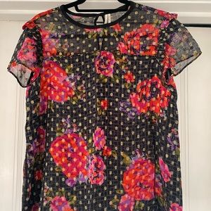 Beautiful multicolored Anthropologie blouse